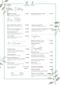 Menu La Table de l'Aéroparc Page 3