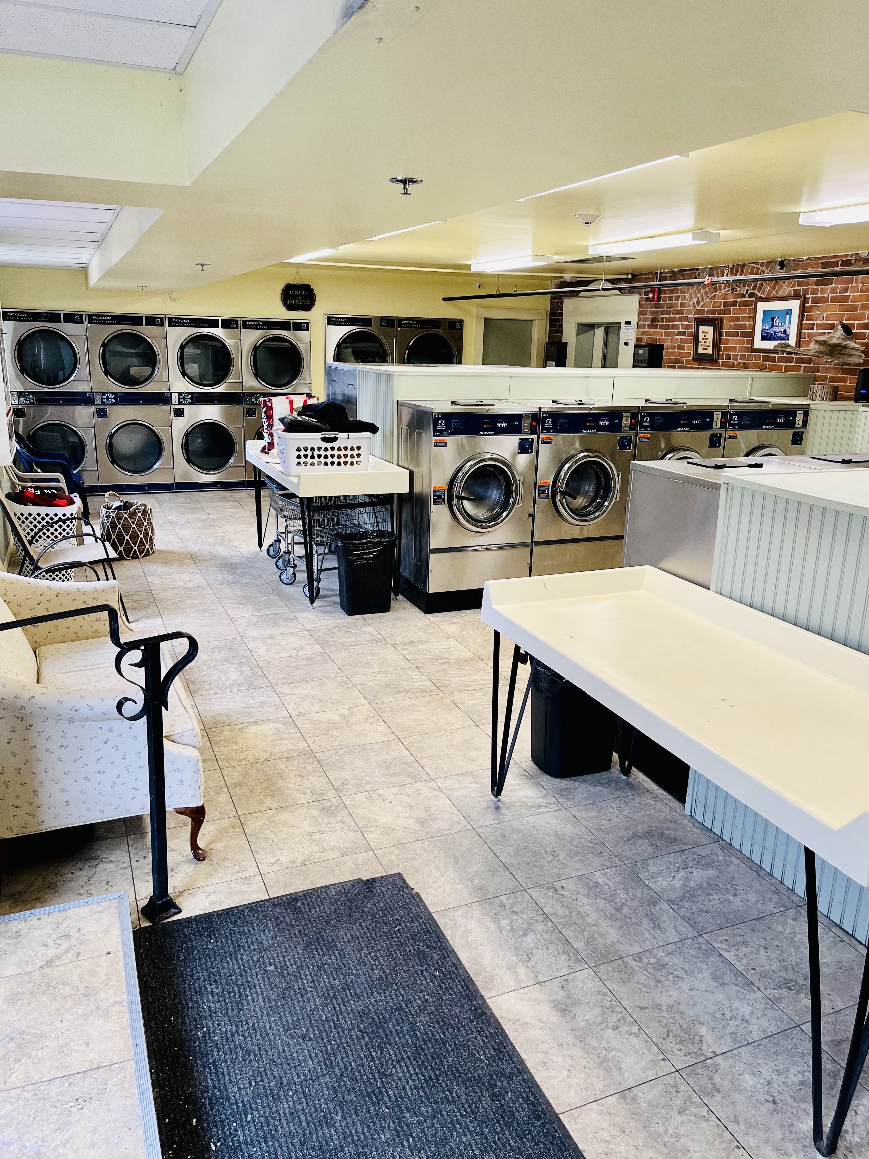 Self-service laundry at York Village Laundromat, York, ME