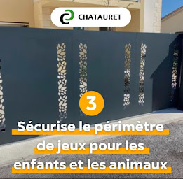 Photo n°9 de CHATAURET CLÔTURE- Fabricant Portail Alu-Porte de garage-Automatisme-Beychac et Caillau-Pompignac-Tresses-Yvrac-Saint loubes à Beychac-et-Caillau (Fournisseur de portes de garage)