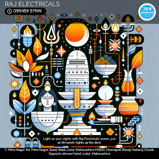 Illuminate your Shivaratri night with Raj Electricals✨ – Your trusted electrical partner in Latur… post image