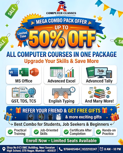 🚀 Mega Combo Offer at A+ Computer Classes – Upgrade Your Skills Today 💻🔥 post image