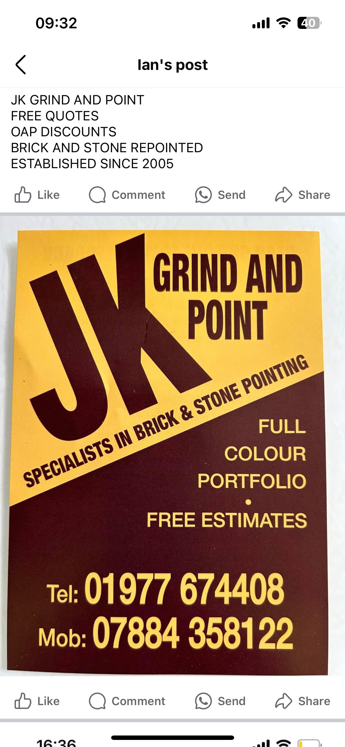 J K Grind & Point