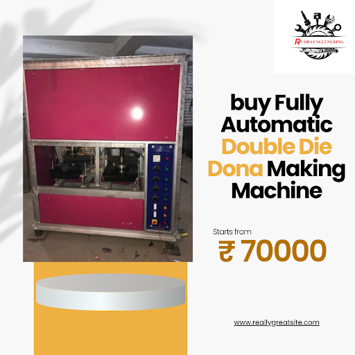 "Buy Fully Automatic Double Die Paper Plate Making Machines from Rewa's Leading Manufacturer! 🚀 post image