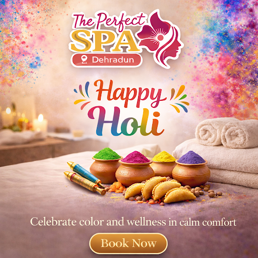 🌸 Happy Holi from The Perfect Spa, Dehradun! 🌈 post image