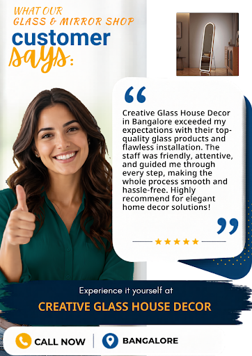 Creative Glass House Decor is your trusted glass and mirror shop near me, offering custom solutio… post image