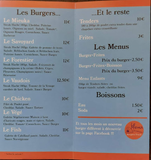 Le Mieuka Burgers Truck