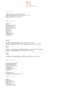 Menu Bertine Page 8