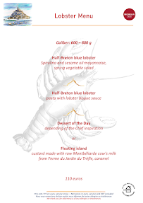 Menu La Table - Beauvoir - Mont Saint-Michel Page 3