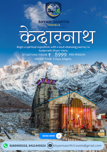 Book the Kedarnath Yatra Package at just ₹5,999 per person with Shyam Saarthi Travels. Experience… post image