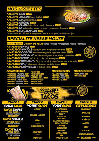 Menu Kebab House Saint Romain Page 1