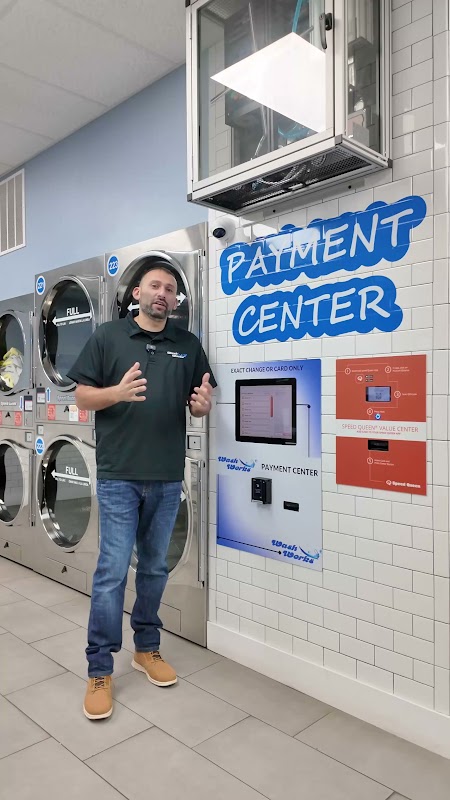 Wash Works Laundromat, wash & fold, Pickup & delivery laundromat interior in Springfield, MA