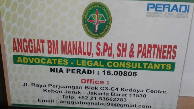 Law Office Anggiat BM Manalu, S.Pd, SH & Partners, Author: Anggiat Manalu