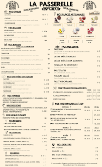 Menu La Passerelle Restaurant Tournon Page 1