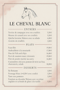 Menu Le Cheval Blanc Page 1