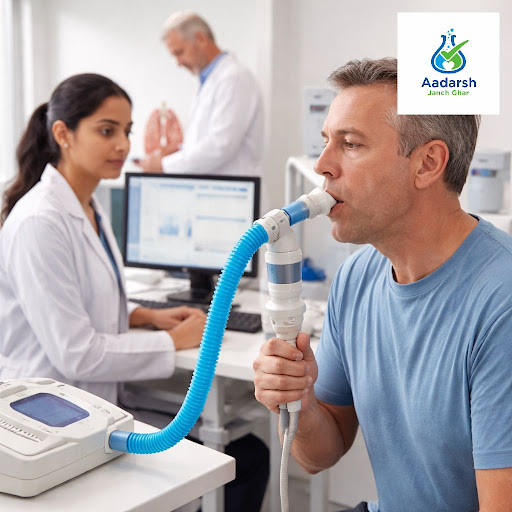 Breathing issues, chronic cough or chest tightness should never be ignored. At Aadarsh Janch Ghar… post image