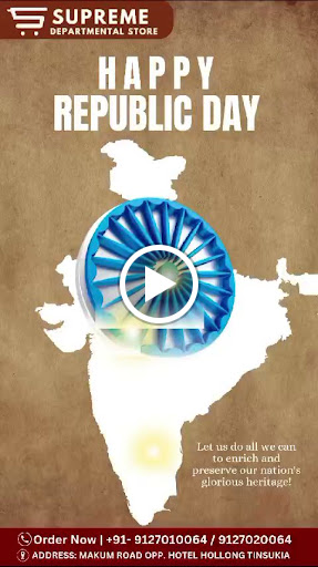 Wishing a Happy Republic Day from Supreme Departmental Store. post image