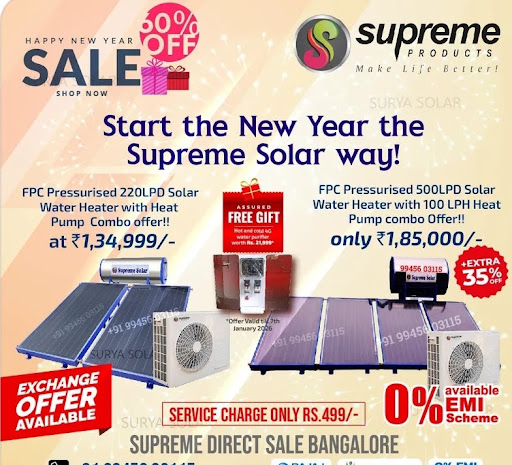 Supreme solar water heater super sale post image
