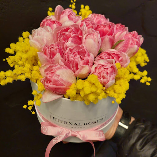 Eternal Roses Milano | Rose Stabilizzate - Fioraio - Box Rose Rosse, Blu, Rose, Gold, Verdi e Nere - Luxury Flower - Fiorista - Thumbnail