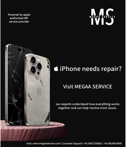 Put your trust in MEGAA SERVICE CENTRE for prompt, dependable, and professional iPhone repair ser…