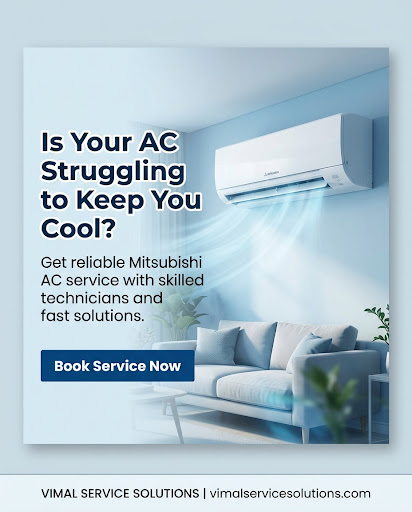 Searching for dependable Mitsubishi AC Service in Ahmedabad? Vimal Service Solutions provides exp… post image