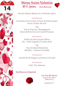 Menu Les Gâs de Névez Page 1