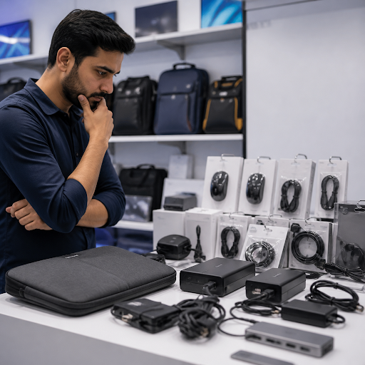 Buying a new charger, keyboard, mouse or laptop bag? Many customers in Kanpur end up overpaying f… post image