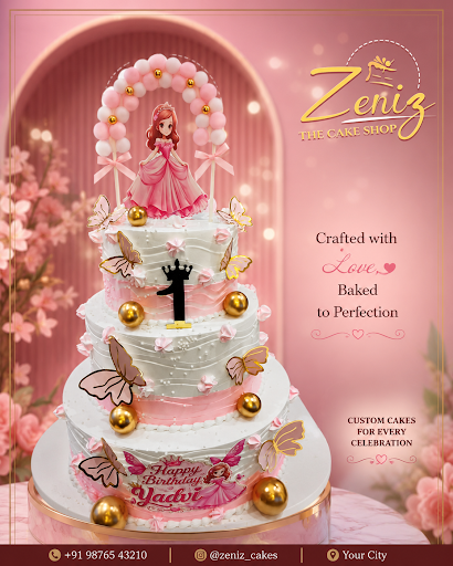 🎂 Princess Butterfly Theme Cake by Zeniz Cakes 👑🦋 post image
