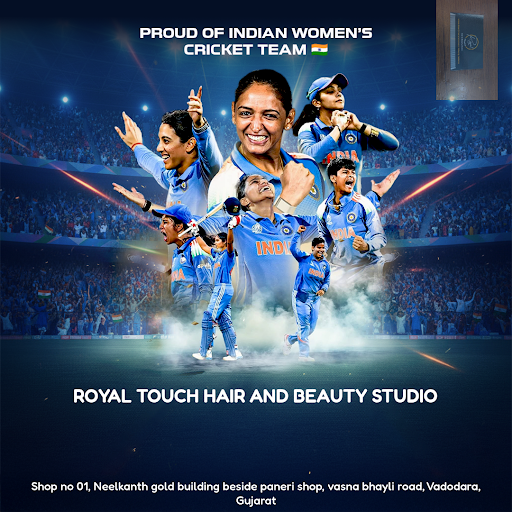 Vadodara's Royal Touch Hair And Beauty Studio celebrates the spirit of Indian women's cricket tea… post image