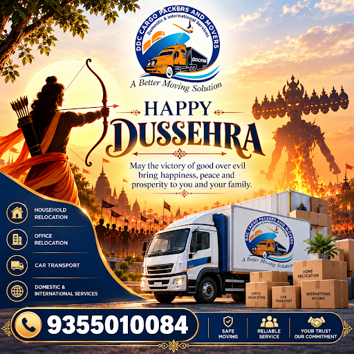 🎉 Happy Dussehra from DDC Cargo Packers and Movers! 🎉 post image