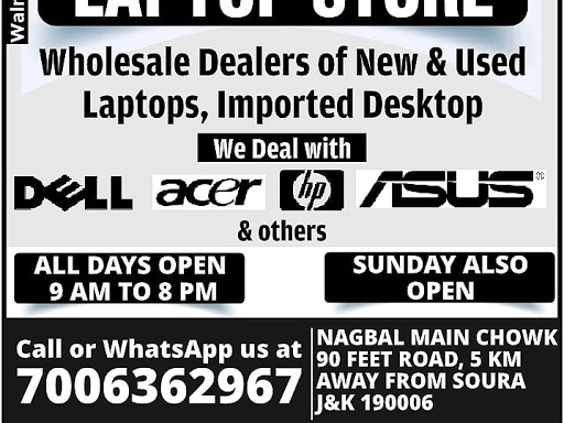 New Laptops at discounted price about 2000 to 3000 cheaper than Srinagar market price. post image