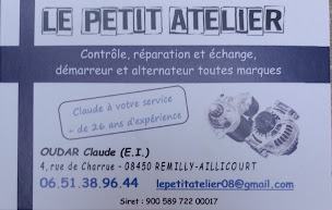 Photo n°4 de Le petit atelier (réparation de démarreur et réparation d' alternateur) à Remilly-Aillicourt (Atelier de réparation automobile)
