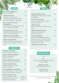 Menu Le Bistrot de Côté Océan Page 2