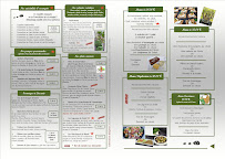 Menu Ferme-Auberge Le Jardin aux Escargots Page 1