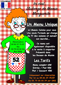 Menu L'Auberge De Mamie Marguerite Page 2