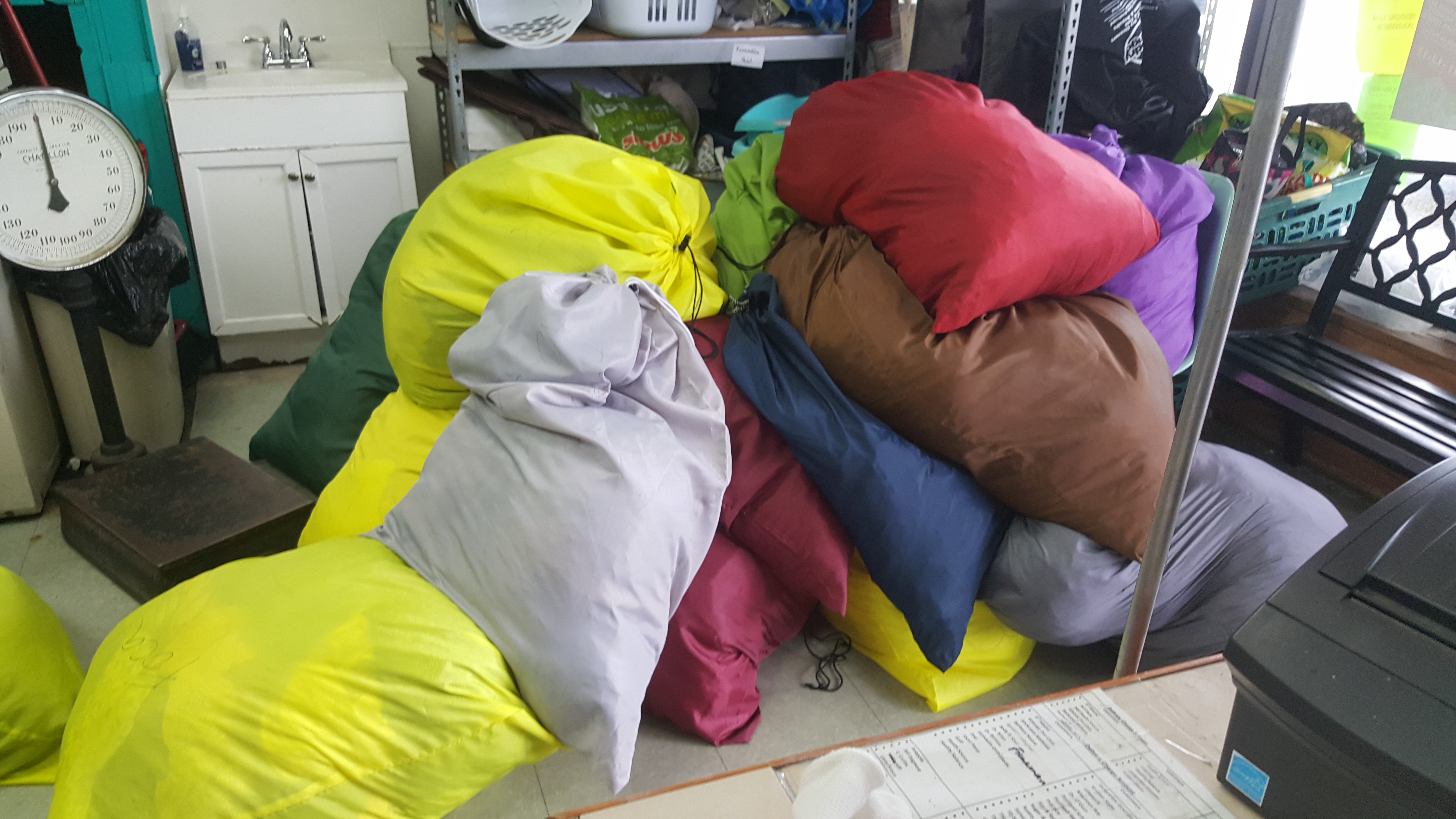 Self-service laundry at Lighthouse Laundry at Union Station, Portland, ME