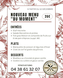Menu Auberge de la fontaine Page 1