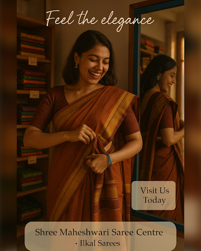 Experience the finest handloom cotton saris from Shree Maheshwari Saree Centre in Ilkal, the silk… post image