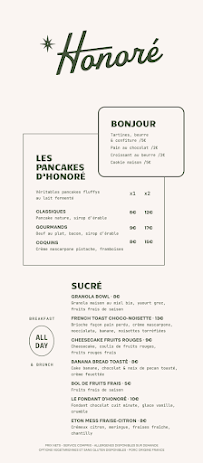 Menu Honoré Page 2