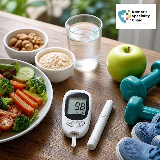 Struggling to keep your blood sugar in check? At Kamat’s Speciality Clinic in KC park Dharwad, ou… post image