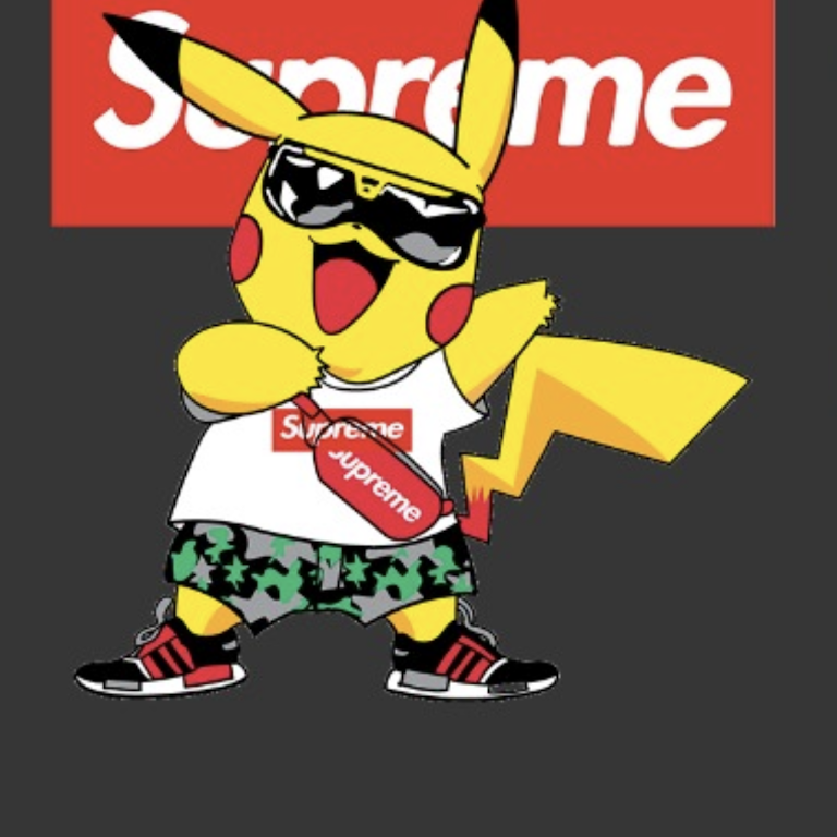 supreme pikachu gucci