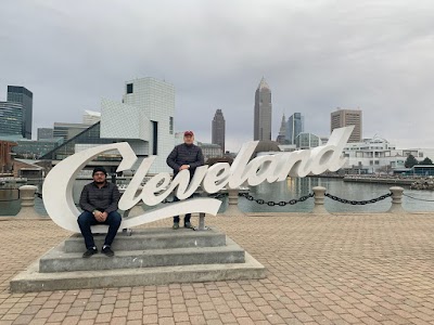 Cleveland Script Sign - North Coast Harbor