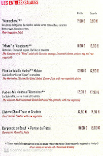 Menu Les Chefs d’Oeuvre d'Alsace Page 2