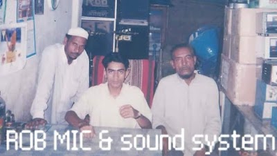 Photos of Rob mike & sound system