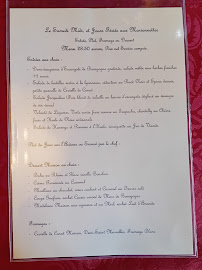 Menu Les Marionnettes Page 1