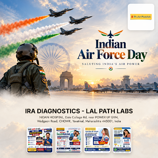 Celebrate Indian Air Force Day with IRA Diagnostics – Lal Path Labs. Trust us for comprehensive h… post image