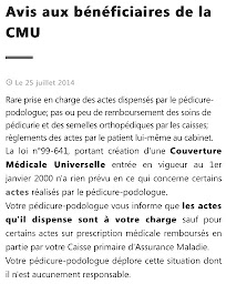 Photo n°4 de Cécile Masse, pédicure podologue à Mouvaux (Podologue)