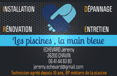Photo de Les piscines, la main bleue