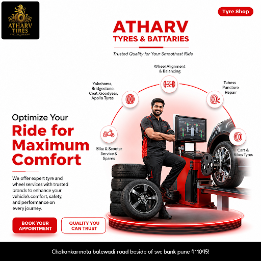 ATHARV TYRES & BATTARIES offers a wide range of car and bike tyres from top brands like Yokohama,… post image