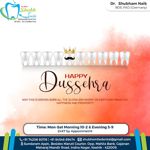 Happy Dussehra from Shubh Smile...