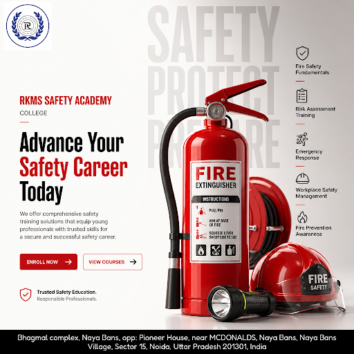RKMS SAFETY ACADEMY offers comprehensive Fire and Industrial Safety courses, NEBOSH, IOSH, and AD… post image